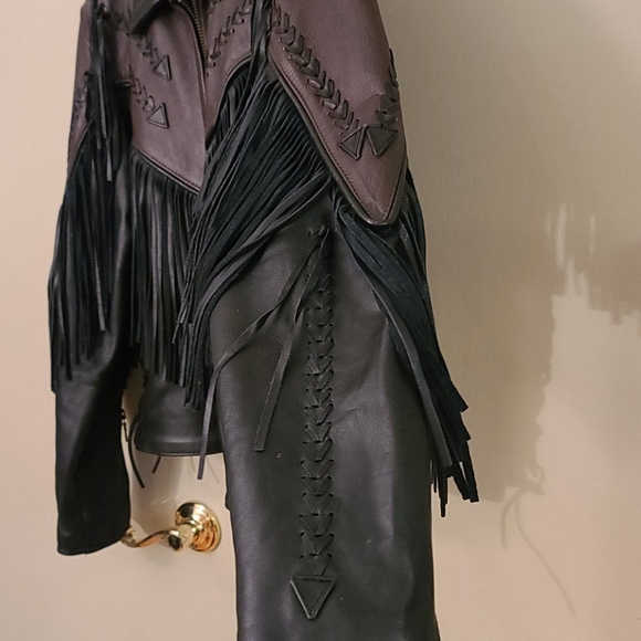 Force Genuine Leather Womens size 12 jacket - Picture 6 of 16